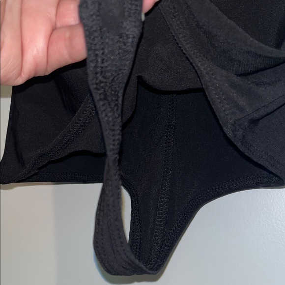 NWTs Nordstrom “Leith” Elegant Black Long Sleeve Bodysuit Size Extra Small - Picture 4 of 11